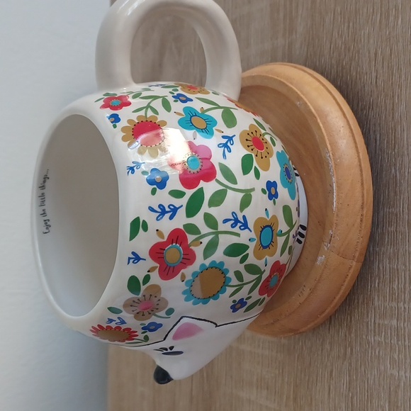 2 FOR $20 Natural Life HARRIET THE HEDGEHOG Folk Art Mug In the Floral Pattern - Picture 6 of 14